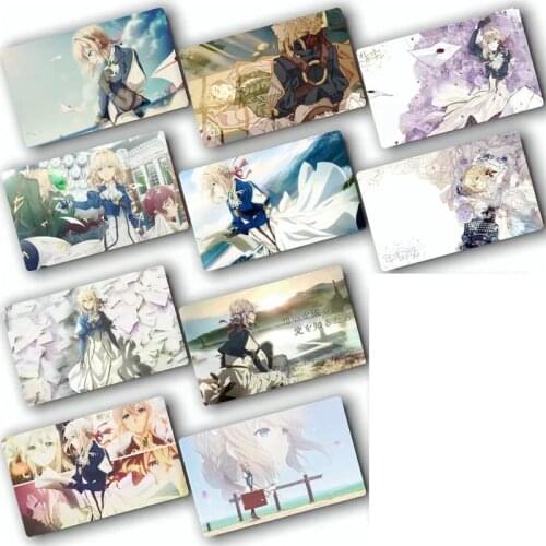 10pcs Violet Evergarden Card Sticker Smooth Surface DIY Decoration Bus ID Anime Stickers