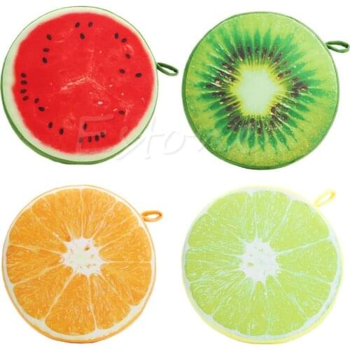 New 3D Creative Fruit Cushions Watermelon Plush Toys Kiwi Sofa Cushion Pillow