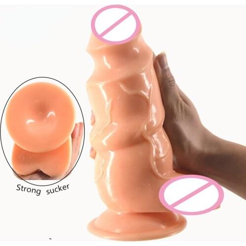 Huge Dildo Suction Cup Big Dildo Realistic Penis Ribbed Extreme Stimulate Adult Sex Products Sex Toys For Women Anal Dildo
