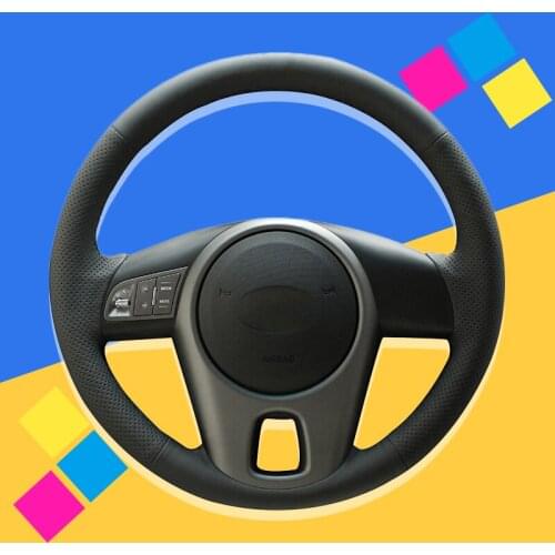 Auto Braid On The Steering Wheel Cover for Kia Forte 2009-2014 Soul 2010-2013 Rio 2009-2011 DIY Car Braiding Cover Car-styling