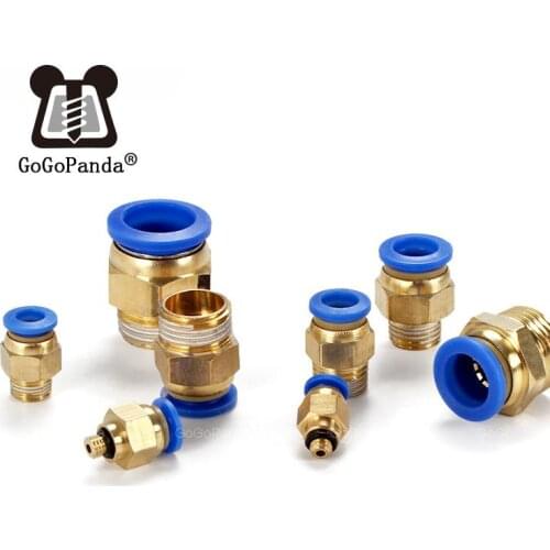 Pneumatic Quick Joint Of Tracheal PC8-02 PC4 - M5 Fast Plug PC6-01 Thread Through PC10-03 12 Series