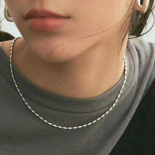 Simple niche temperament beads fine necklace female ins personality cold wind minimalist wild online celebrity clavicle chain