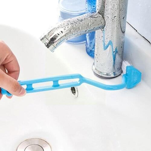Toilet Brush Bathroom Cleaning Accessories Portable Toilet Brush Scrubber Curved Angle 1Pcs Curved Brush Handle G4O2