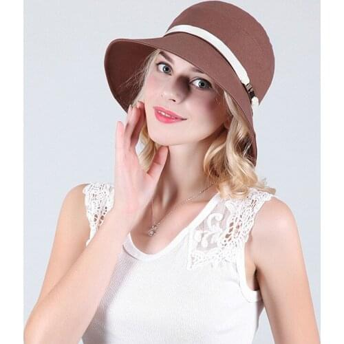 Summer Fisherman Hat Women Cool Outdoor Travel Fisher Bucket Cap Ladies Girl Sun Protection Casual Anti-ultraviolet Hats H6798