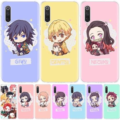 Demon Slayer Kimetsu No Yaiba Cute Silicon Phone Case For Xiaomi Redmi Note 10 9 8 9S 8T 7 6 5 6A 7A 8A 9A 9C Pro Customized Cov