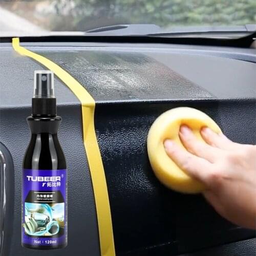 Automotive Interior Glass Wax Car Agent Leather Brightener To Prevent Adhesive Strips on Auto Cleaning Tools