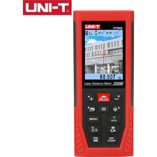 UNI-T 200m Laser Rangefinder UT398A HD LCD Color Screen Display 4x Digital Zoom Eight Measurement Unit Options