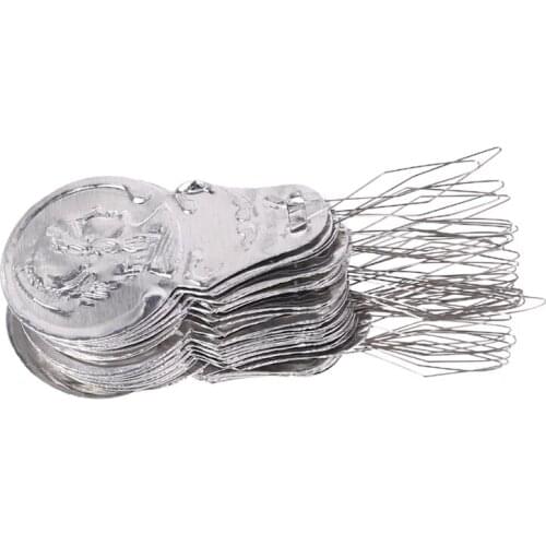 YYSD 100pcs Bow Wire Loop DIY Needle Threader Stitch Insertion Hand Sewing Machine