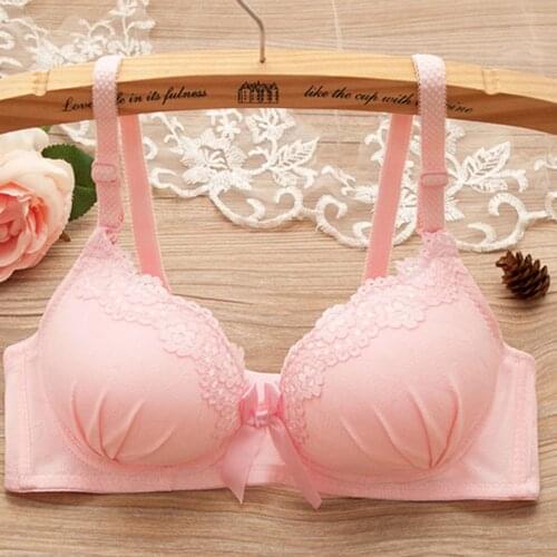 Women Push Up Bras for Girl Adjusted-straps Wire Free Soft Cotton Bra Sexy underwear Solid Bralette Comfortable Brassiere BH Top