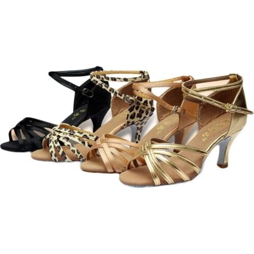 2020 Ladies Dance Shose Woman Ballroom Womens New Women Shoes Latin Dancing Shoes Zapatos De Mujer Sapato Feminino Soft Sole 7CM