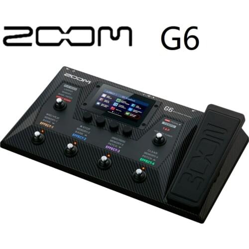 ZOOM G6 Multi-Effects Guitar Processor New Distortion And Modulation Effects,With 6 Stomp Switches And Expression/Volume Pedal