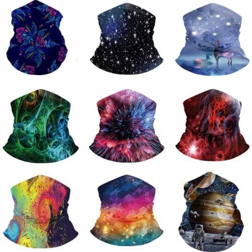 Starlight Print Face Cover 2020 New Windproof Dustproof Scarf Unisex Outdoor Fishing Hiking Riding Scarves