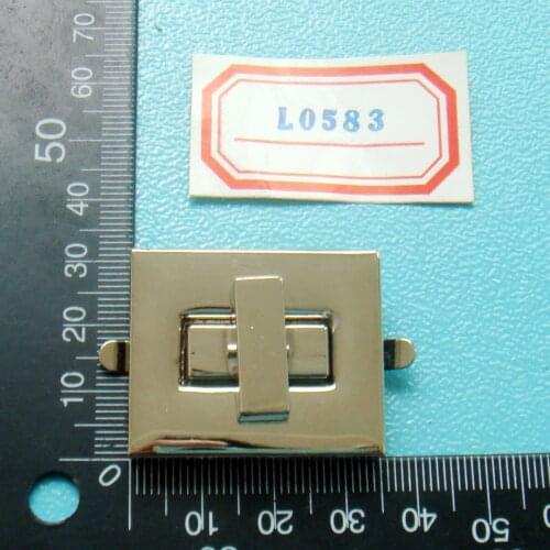 10 sets/lot square Shape High Quality Twist Turn Lock Clasp Closure Women Handbag Parts retangle Hardware Accessories DIY L0583