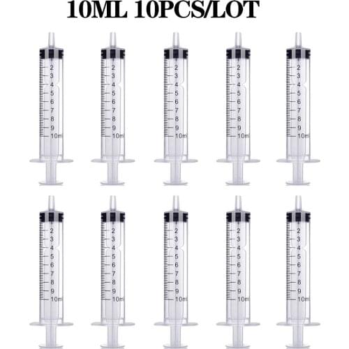 10ml 10pcs/lot Plastic Syringe Perfume Dispenser for Refill Cosmetic Liquid Essential Oil Portable Quantitative Dispensing Tools