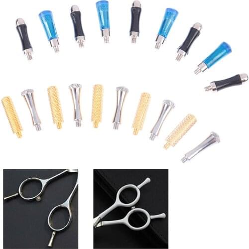 10pieces/lot For Hairdressing Tail Nail Clavo De Cola Styling Parts Removable Finger Rest Hair Salon Scissor Accessory