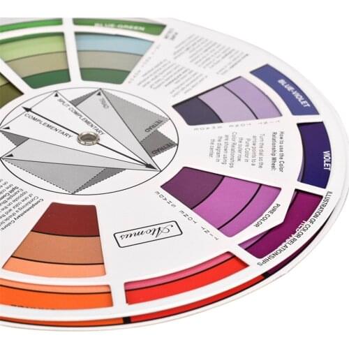 2Pcs Portable Pocket Color Wheel & 10Pcs Tattoo Inks For Artists Beginners