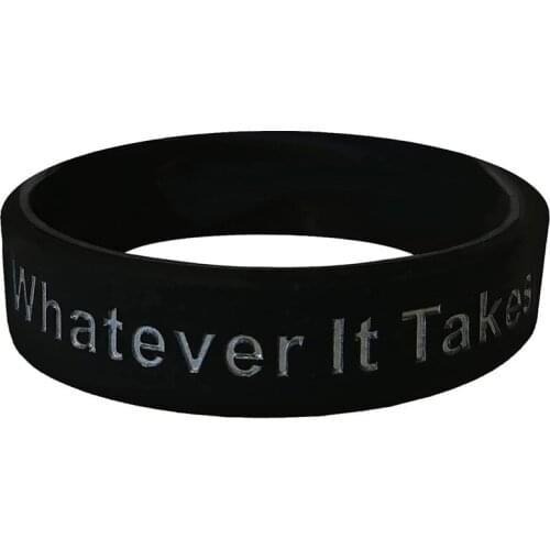 300pcs Motivational Gifts Whatever It Takes Silicone Bracelets Rubber Wristbands Free Shipping by DHL