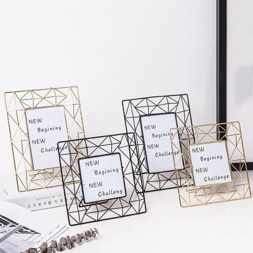 4x6 inch / 4x4 inch Picture Frames with Metal Easel for Desk Table Top