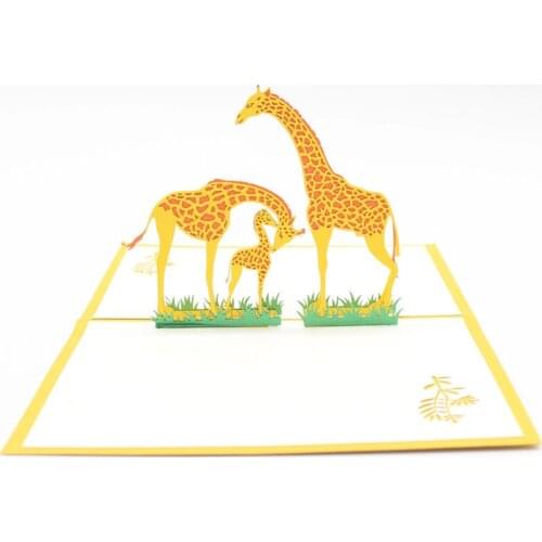 7 Kinds 3D Laser Cut HandmadeChild Love Cartoon Comic Paper Invitation Greeting Cards with Envelope Kids Birthday Creative Gift