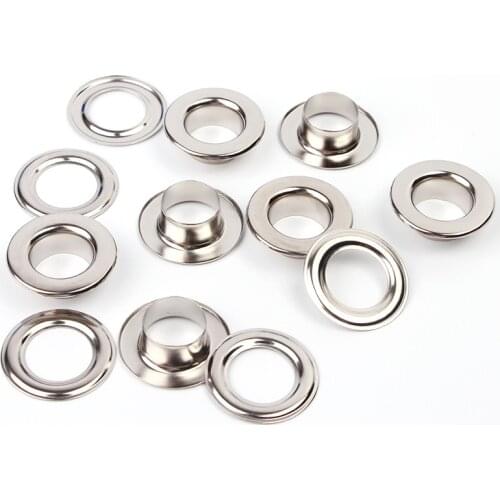 8mm 10mm 12mm Metal Flat side eyelets metal curtain grommets