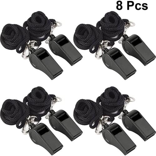 8pcs Metal Whistles Emergency Whistle Survival Whistle Lightweight Small Safety Emergency Tool for Hunting