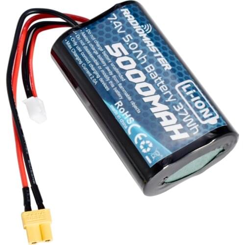 New RadioMaster TX16S TX18S 7.4V 2S 5000mah 37wh Lipo Battery for Remote Control Transmitter JST-XH and XT30 Plug