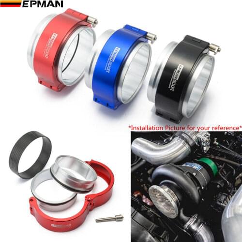 EPMAN High Press Aluminium Release Clamps V Band HD Clamp for 3" OD Throttle Body Intercooler Pipe Turbo System EPSS76KB