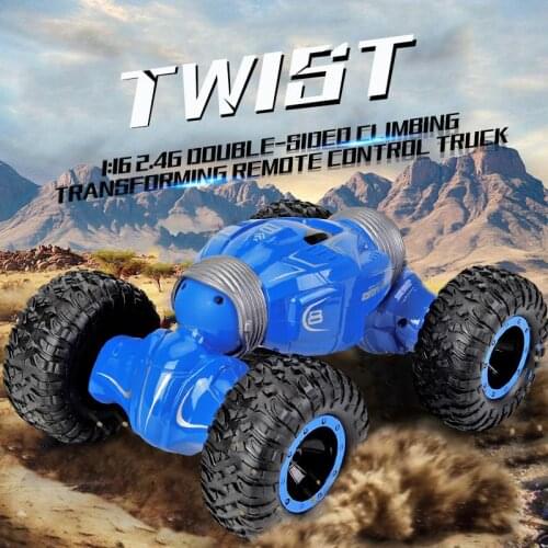 HobbyLane D838 1:16 2.4G Remote Control Car Toy Double Side Turning Deformation Climbing Vehicle Model