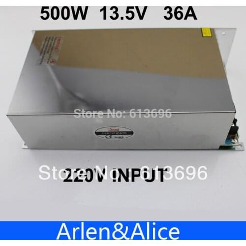 500W 13.5V 36A 220V INPUT Single Output Switching power supply for LED Strip light AC to DC
