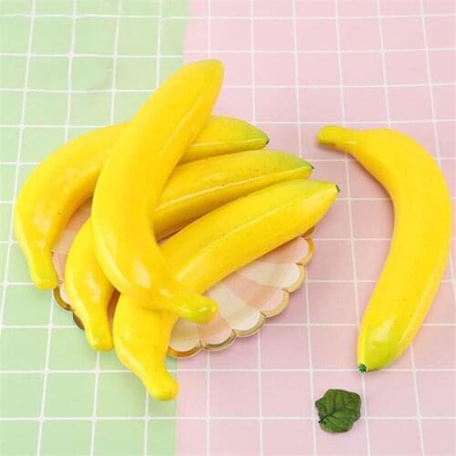 Foam Fake Fruit Banana Plastic Artificial Fruit Home Decor Party Fake Fruit Decor Accessories Photography Props Plastic Banana