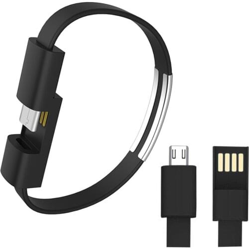Bracelet Micro USB Cable Type C USB 8 Pin Data Charging Cable for iPhone XS Max XR X 7 8 6 for Xiaomi Samsung S9 Phone Charger