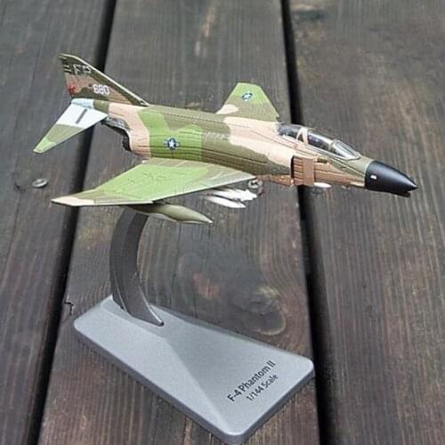 1/144 scale F-4C Camo Color Military Classic Aircraft Airplane Models toy Adult Children Toys for Display Show Collections Gifts
