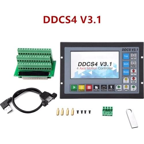 Upgraded DDCSV3.1 3/4 axis 500KHz G-Code Offline Controller for CNC Drilling Milling