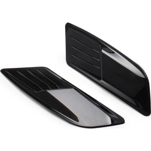 Pair Front Hood Air Intake Trim Scoop Vent Guards For Forde Mustang 2015-2017