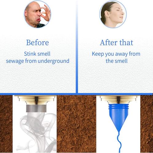 Bathroom Odor-Proof Leak Core Silicone Floor Drain Adjustable Silicone Sink Floor Drain Trap Kitchen Bath Tub Sink Water Stopper