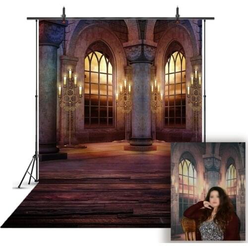 Retro Castle Palace Window Photography Background Vinyl Backdrop Studio Photo Prop Portrait photo booth background polyester