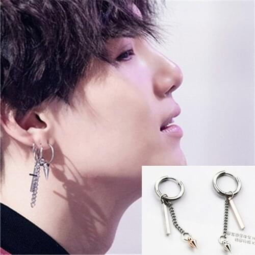 KPOP DNA Korean V 1Pc Winner Bangtang Boys Jin earrings Jungkook Suga Jhope Ear Stud Tassels earrings