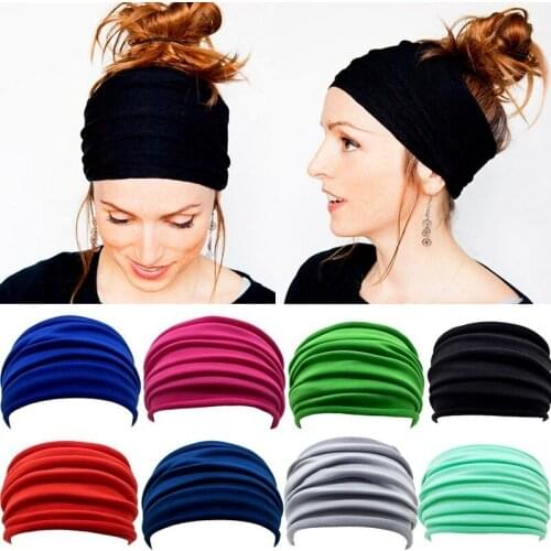 Wide Elastic Headband Sports Yoga Gym Sports Hairband Ladies Headband Mens Hairband Headband Elastic Headband Fitness Headband