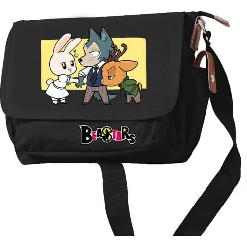Anime BEASTARS Schoolbag Oxford Students Bookbag Girls Cartoon Travel Shoulder Bags Boys Crossbody Bag Adjustable Strap