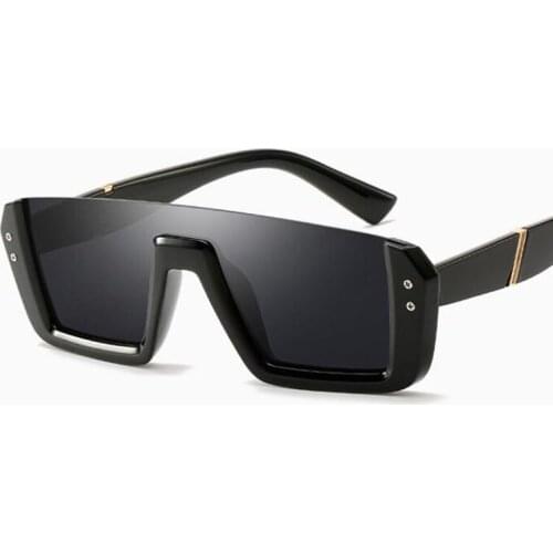 Half Frame Retro Square Sunglasses Men Women Celebrity Sun Glasses Male Luxury Brand Designer Female Shades UV400 Gafas