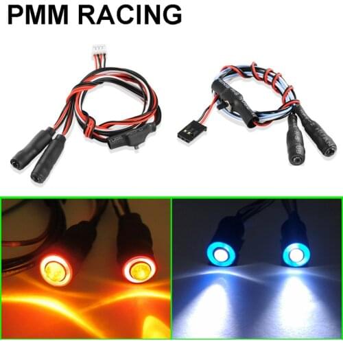 LED Angel Demon Eye Lights DIY modified Lamp for 1/10 RC Racing Crawler car Traxxas TRX4 Defender D90 D110 Axial SCX10 Trx6 G63