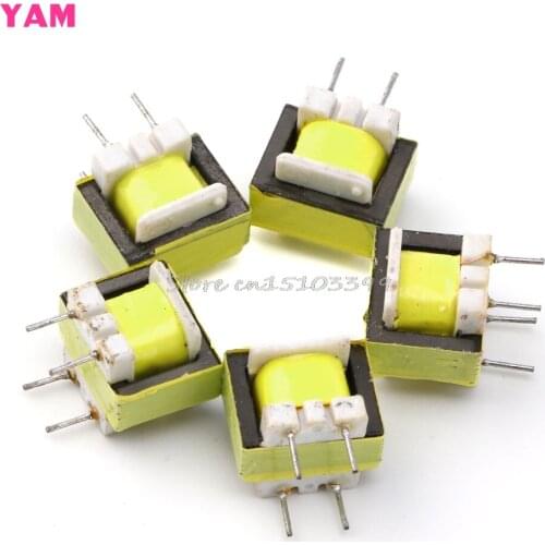 5Pcs Audio Transformer EE14 Transformateur POS Transformador 1300 : 8 Ohm G08 Whosale&DropShip