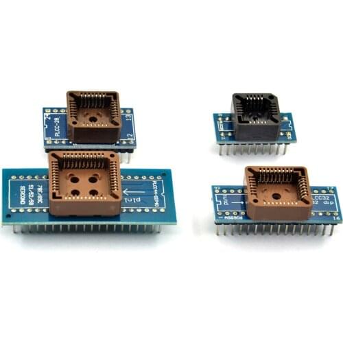 UPMELY 8 PCS Programmer Adapters Socket Kit SOP8+SOP16 +PLCC32 +PLCC44 for TL866CS TL866A RT809H Mini Calculator Test Product