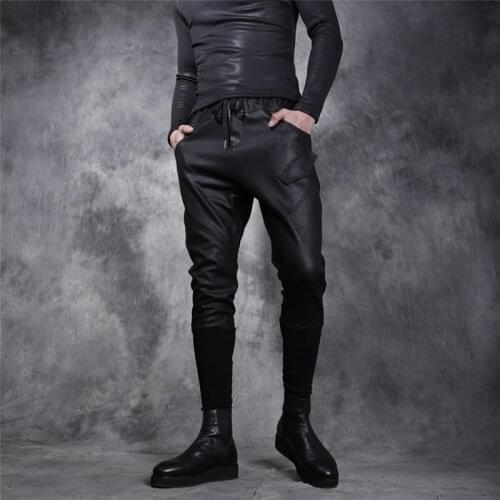 Winter Mens Plus Velvet Thick Tapered Pants Slim Trousers Hair Stylist with Feet Pants Male Hip Hop Ropa De Hombre 2020