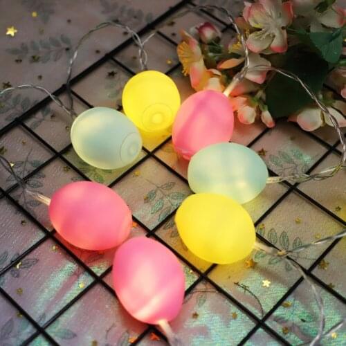 1.5m Easter Egg 10LED Lamp String Wedding Brithday Ornament Decorative Lights Room Decoration Wall Decor Shine Garland