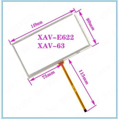 10pcs/lots 6-Inch KW-AV50 149mm * 80mm 4-Pin Touch Screen Digitizer Panel Glass