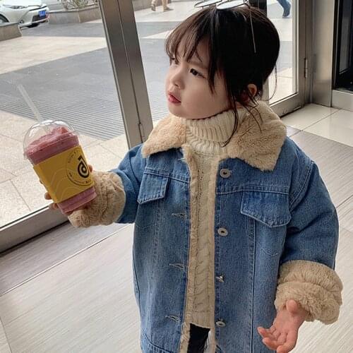 2019 New Baby Girl Boy Soft Denim Coat Kids Coats Spring And Autumn Jackets Children Casual Clothes Outfits
