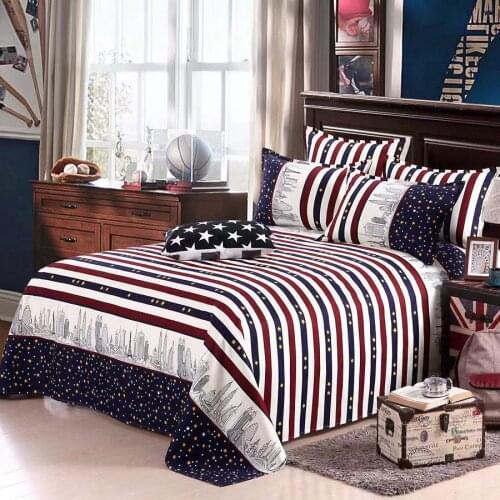 2019 Bed Sheet + Pillow Three-piece Case Decor Brand Cotton Bed Sheets Na Home Textile Para Bed Sheet Flower Pattern Protector