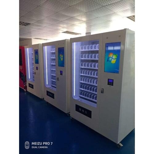 24 hours self service terminal drinks and snacks vending machine cabinet with lift system