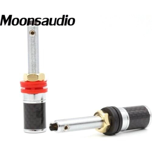 4 pcs Acrolink CF-805(R) Copper Rhodium Plated plug Hi-End Speaker Terminal Binding Post Amplifier